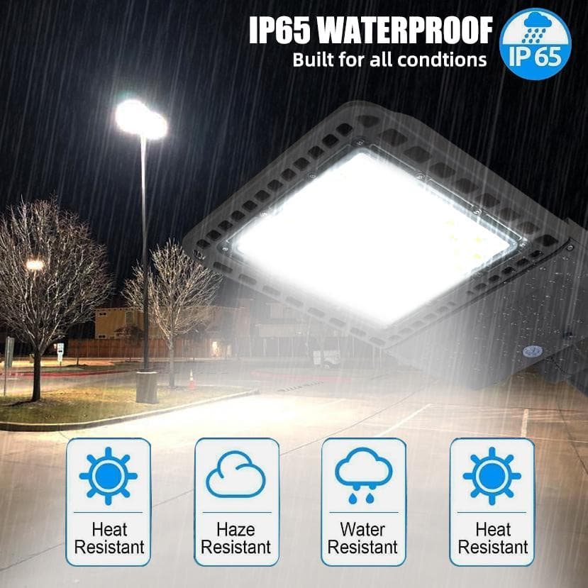 1500-Watt Equivalent Integrated 39000 Lumens 150° Bronze Dusk to Dawn LED Flood Light IP65 Slip Fitter - Hercitys