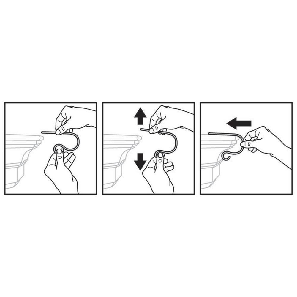 2.5 in. Steel Gold Glitter MantleClip Stocking Holder (4-Pack) - Hercitys