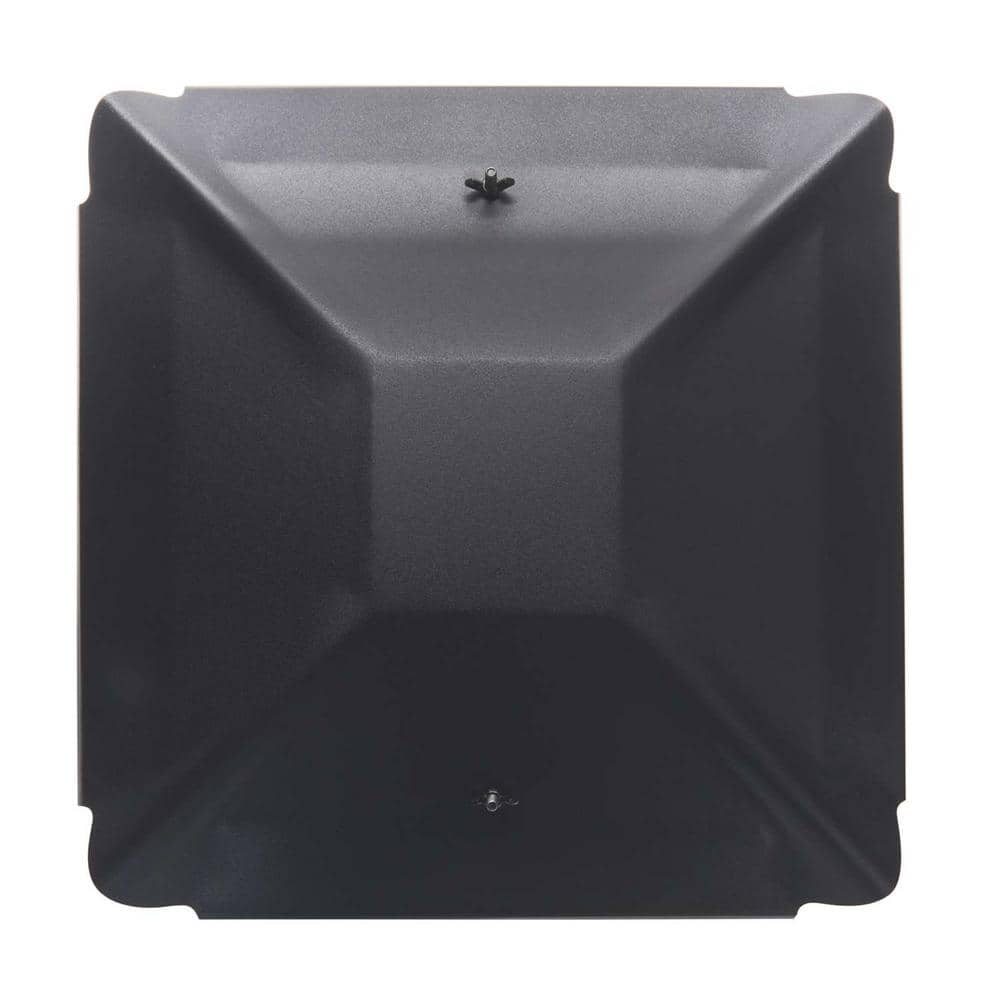 13 in. x 13 in. Chimney Cap in Black Galvanized Steel - Hercitys