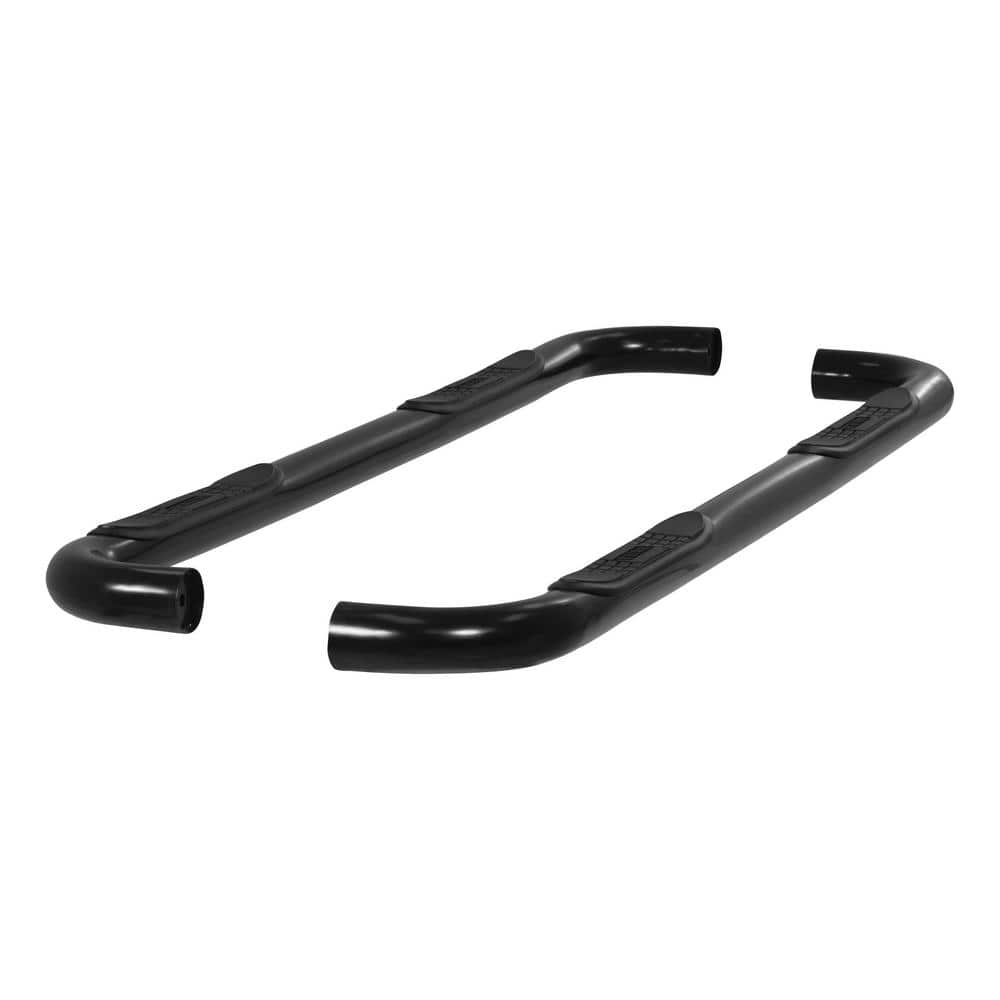 3-Inch Round Black Steel Nerf Bars, No-Drill, Select Ford F-150 - Hercitys