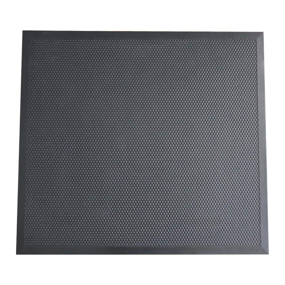 29 in. x 32 in. Black Rubber Washer and Dryer Mat - Hercitys