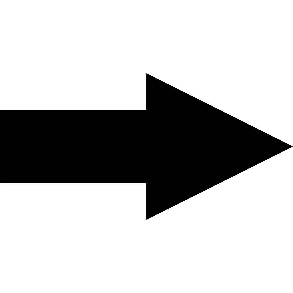 12 in. Arrow Sign Stencil - Hercitys