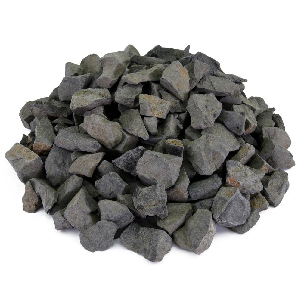 0.25 cu. ft. 3/4 in. Indigo Premium Basalt Crushed Landscape Rock for Gardening, Landscaping, Driveways and Walkways - Hercitys