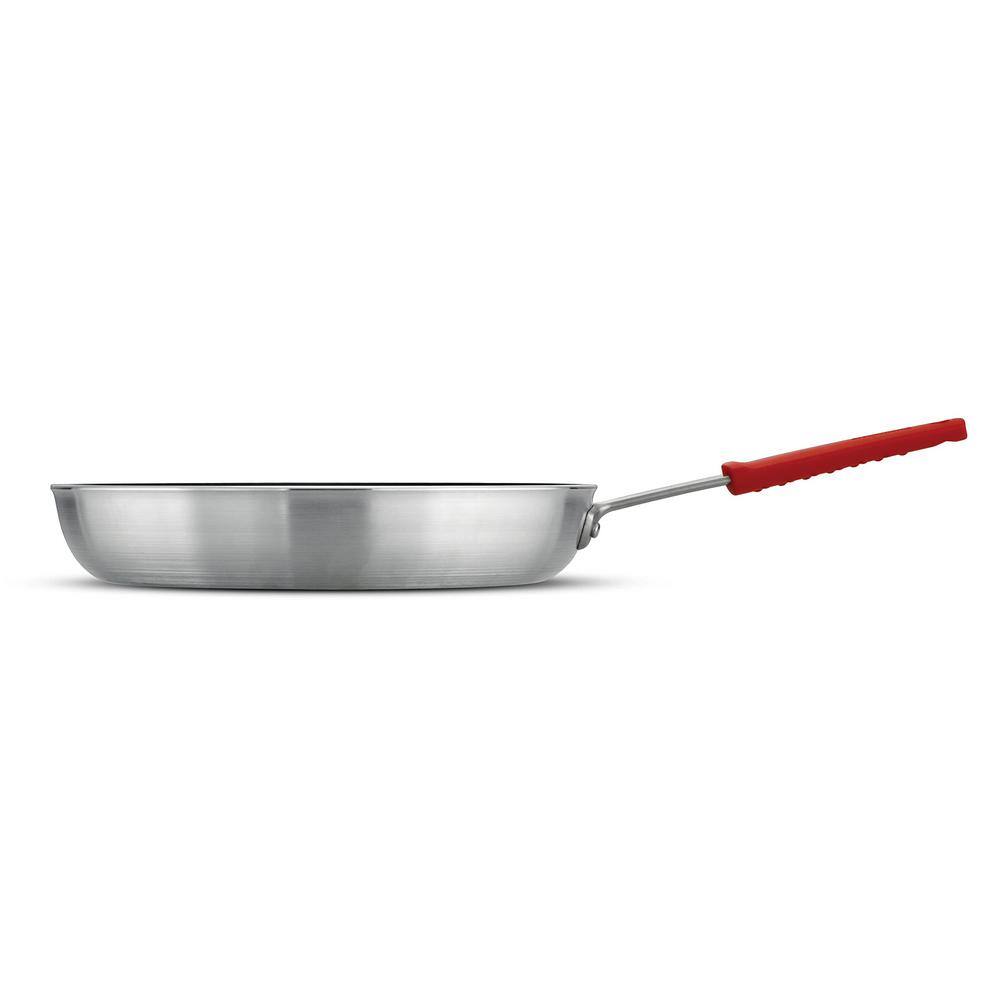 14 in. Heavy-Gauge Aluminum Reinforced Nonstick Frying Pan with Cast Stainless Steel Handle with Removable Silicone Grip - Hercitys