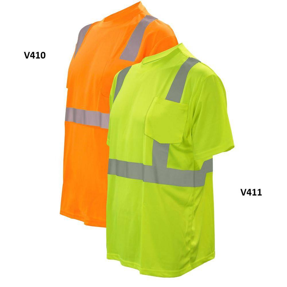 2X-Large High Visibility Class 2 Safety Vest T-Shirt - Hercitys