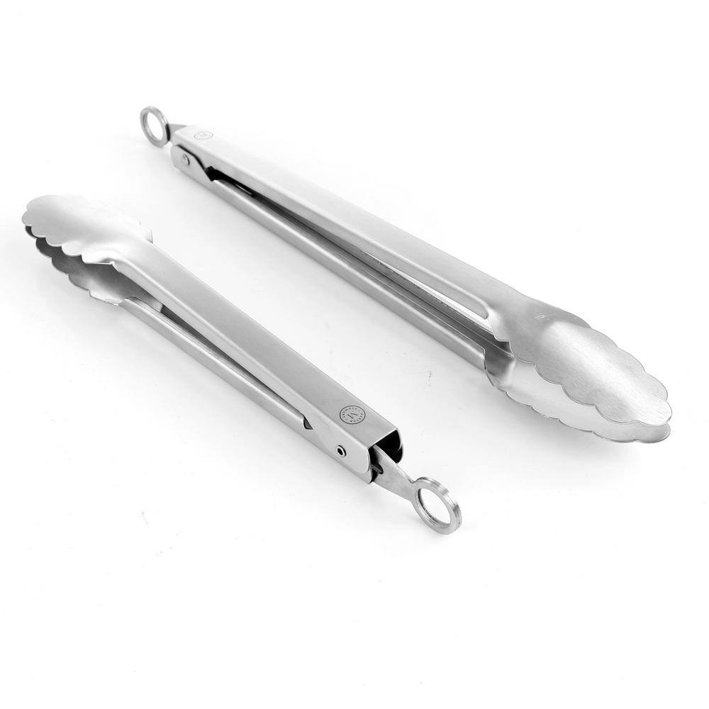 2 Piece Stainless Steel Tongs - Hercitys