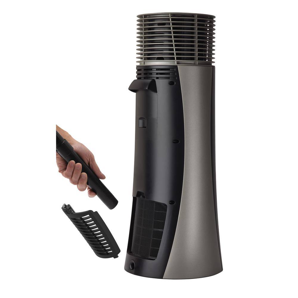 1500-Watt 22 in. Electric Full-Circle Warmth Ceramic Oscillating Tower Space Heater with Digital Display and Remote - Hercitys