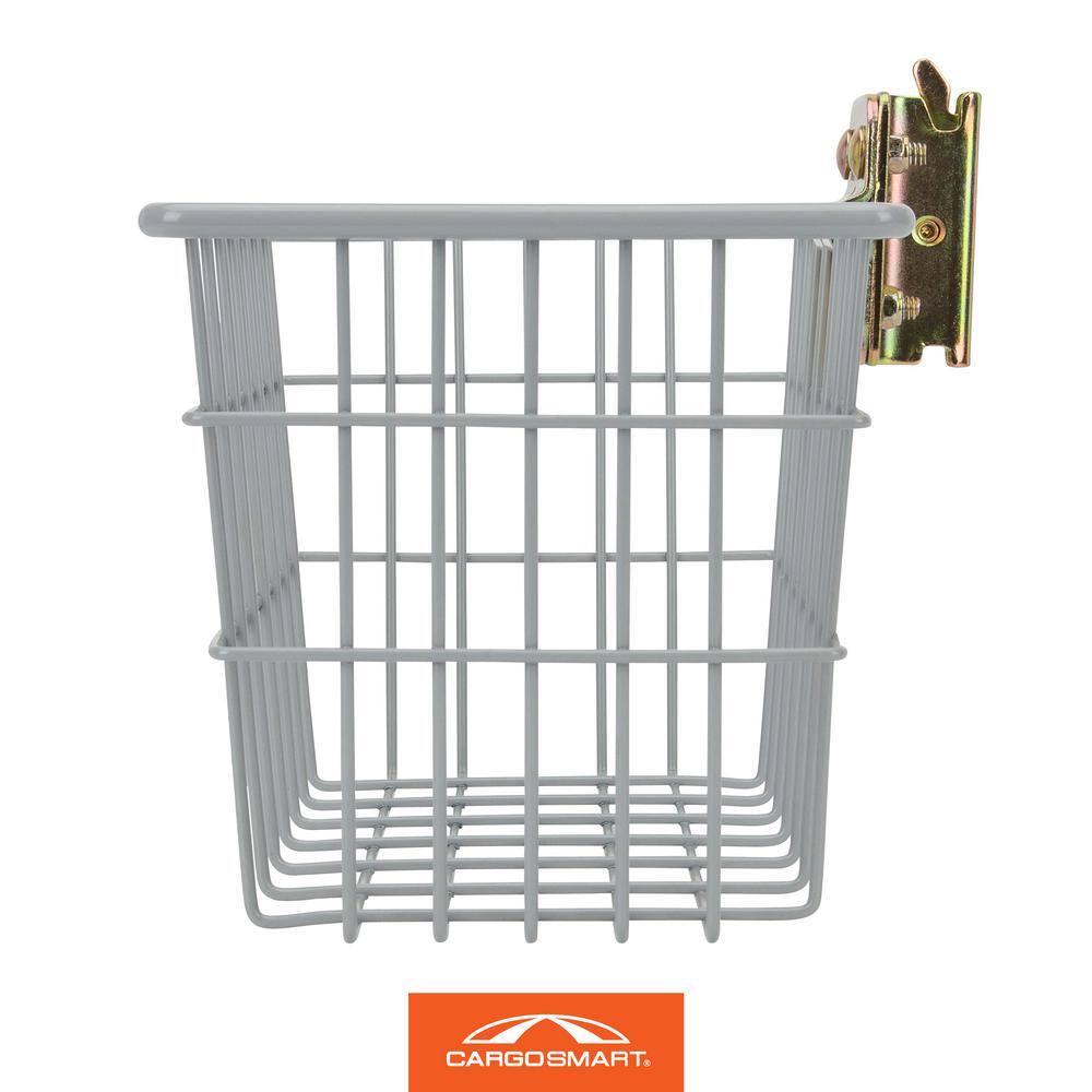 12 in. W x 6 in. H Small Steel Track Basket - Hercitys