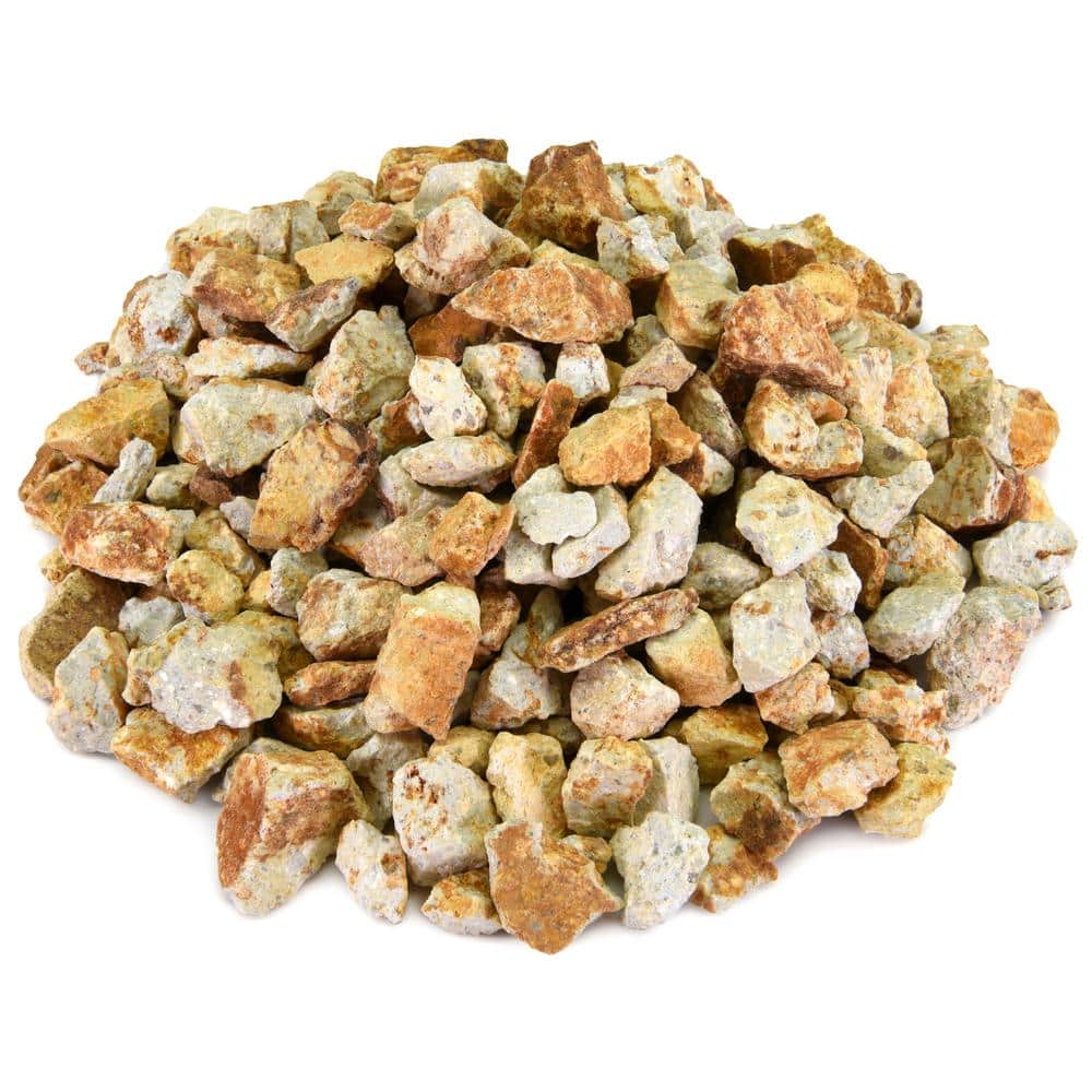 0.25 cu. ft. 3/8 in. Gold Dust Crushed Landscape Rock for Gardening, Landscaping, Driveways and Walkways - Hercitys