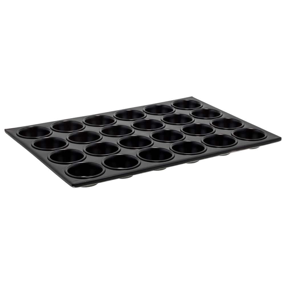 24-Cup 3 oz. Non-Stick Aluminum Muffin Pan - Hercitys