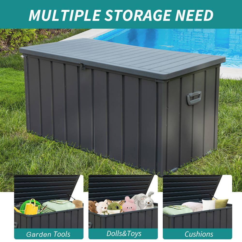 120 Gal. Louvered Deck Box - Hercitys