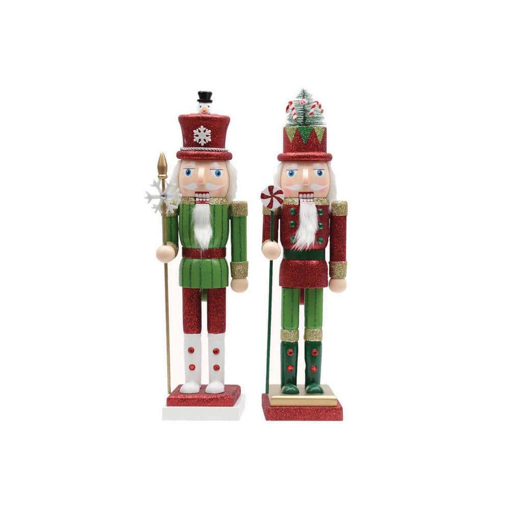15 in. Christmas Surprise Nutcracker (Set Of 2) - Hercitys