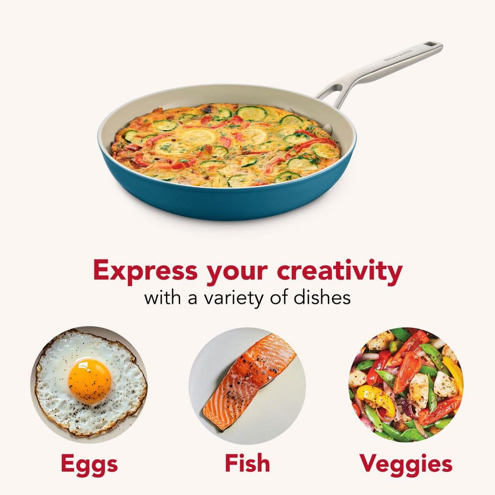 10 in. Hard-Anodized Aluminum Ceramic Nonstick Induction Skillet - Hercitys