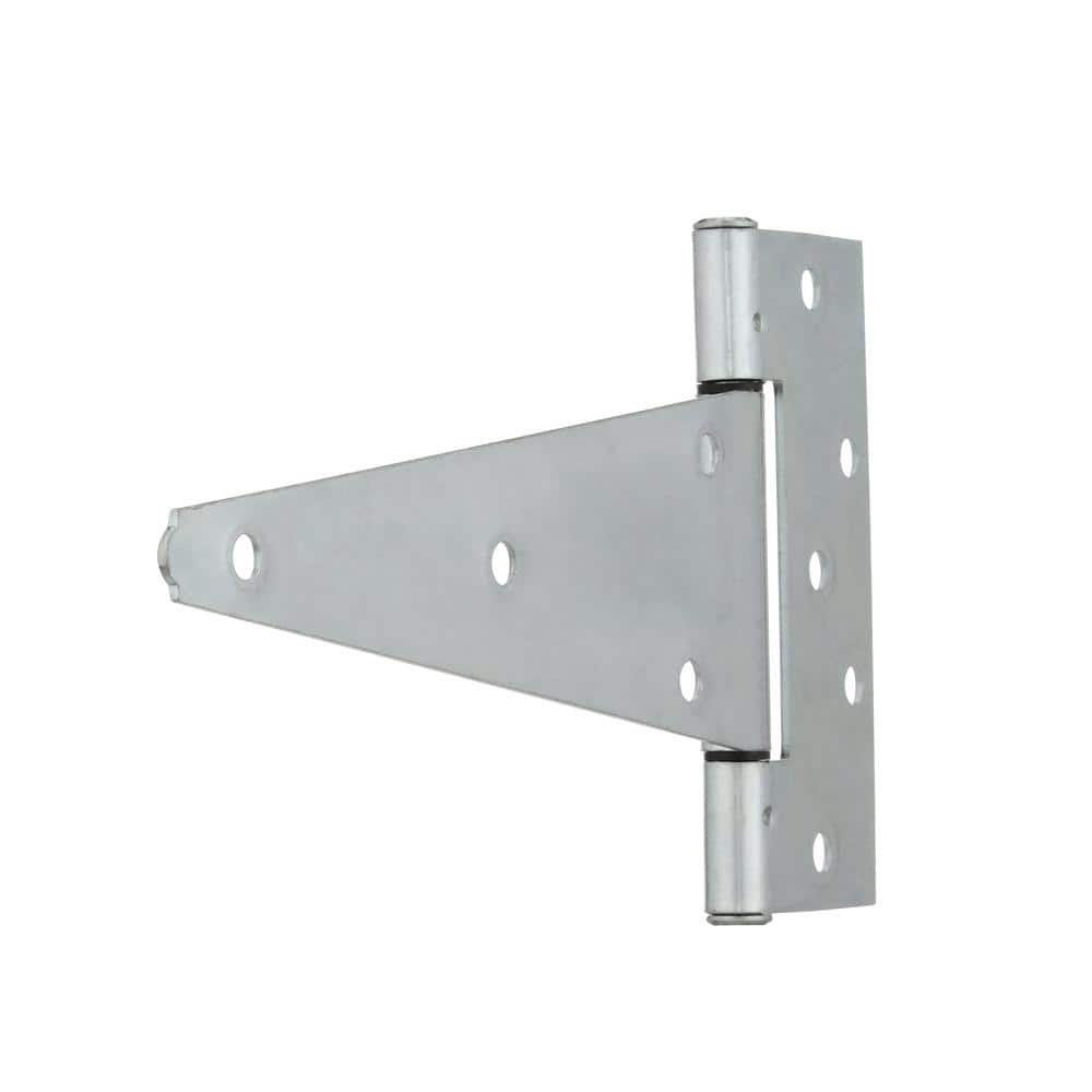 10 in. Zinc Plated Heavy-Duty Standard Tee Hinge - Hercitys