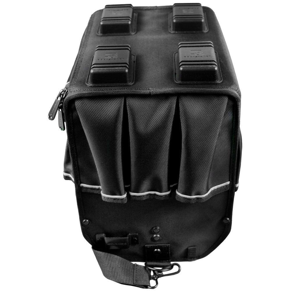 12 in. Electrician’s Tote Bag with Integrated Parts Bin Compartment - Hercitys