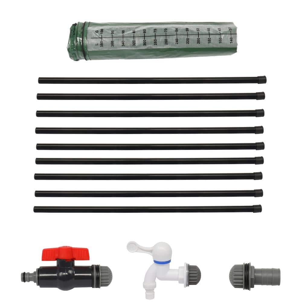 100 Gal. Rain Barrel Water Collection With Scale in Green - Hercitys