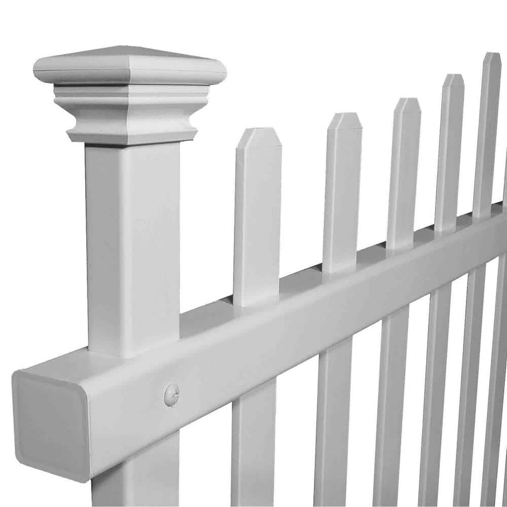 30 in. H x 40 in. L Vinyl Garden Fence (2-Panels) - Hercitys