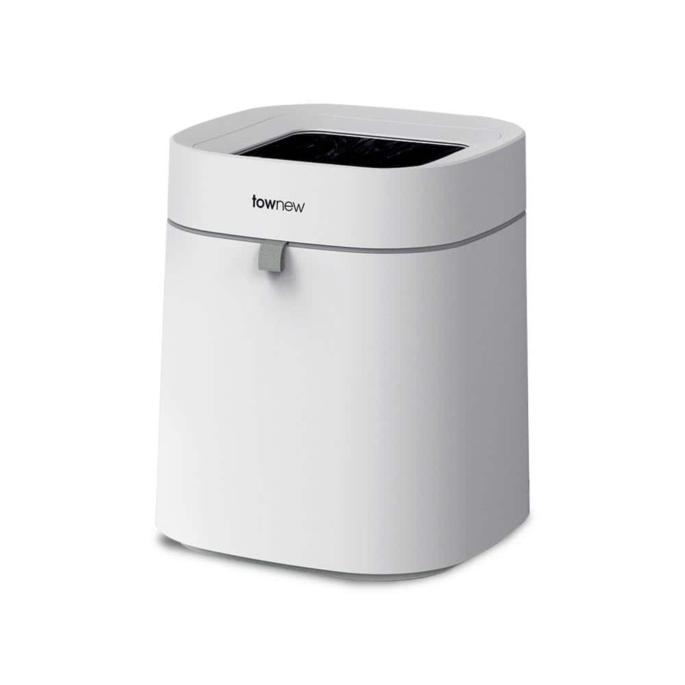 4.4 Gal. White Air Lite Smart Trash Can - Hercitys