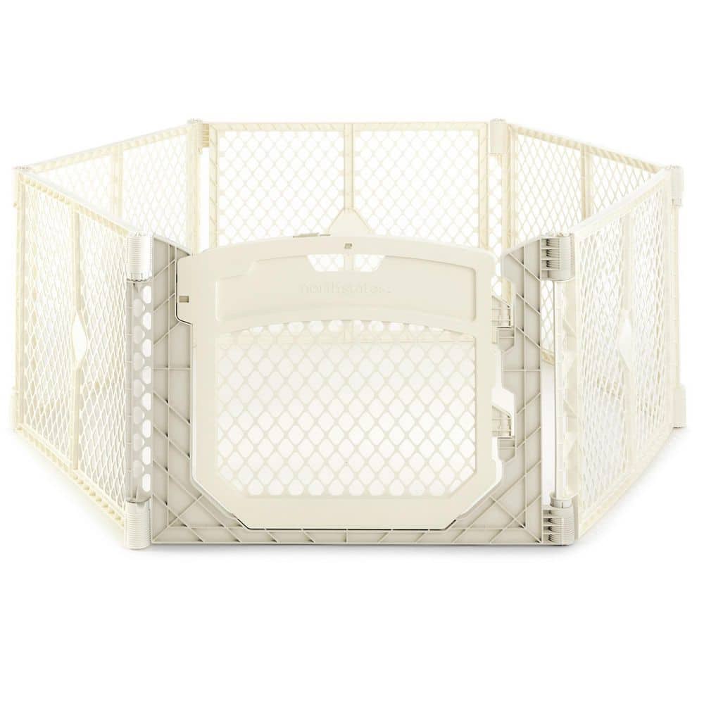 26 in. Superyard Ultimate 6-Panel Baby Play Yard - Hercitys