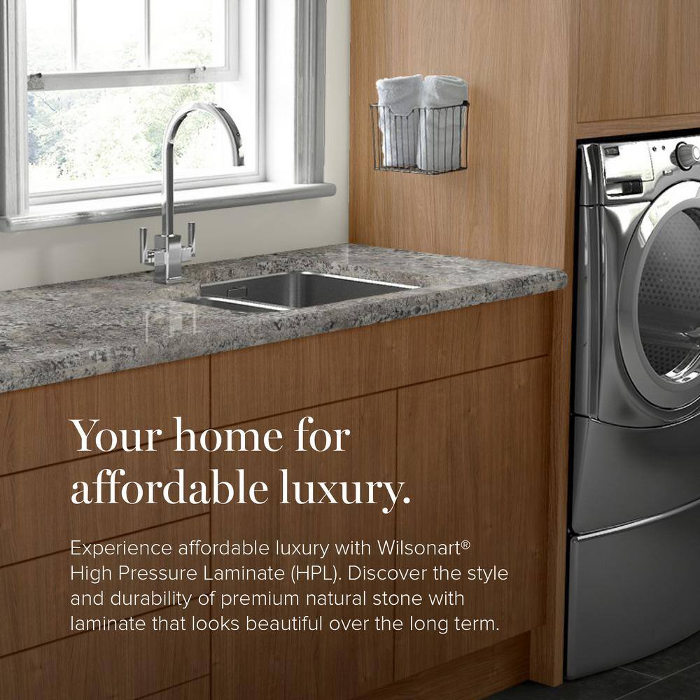 5 ft. x 12 ft. Laminate Sheet in Praline Antico with Premium Textured Gloss Finish - Hercitys