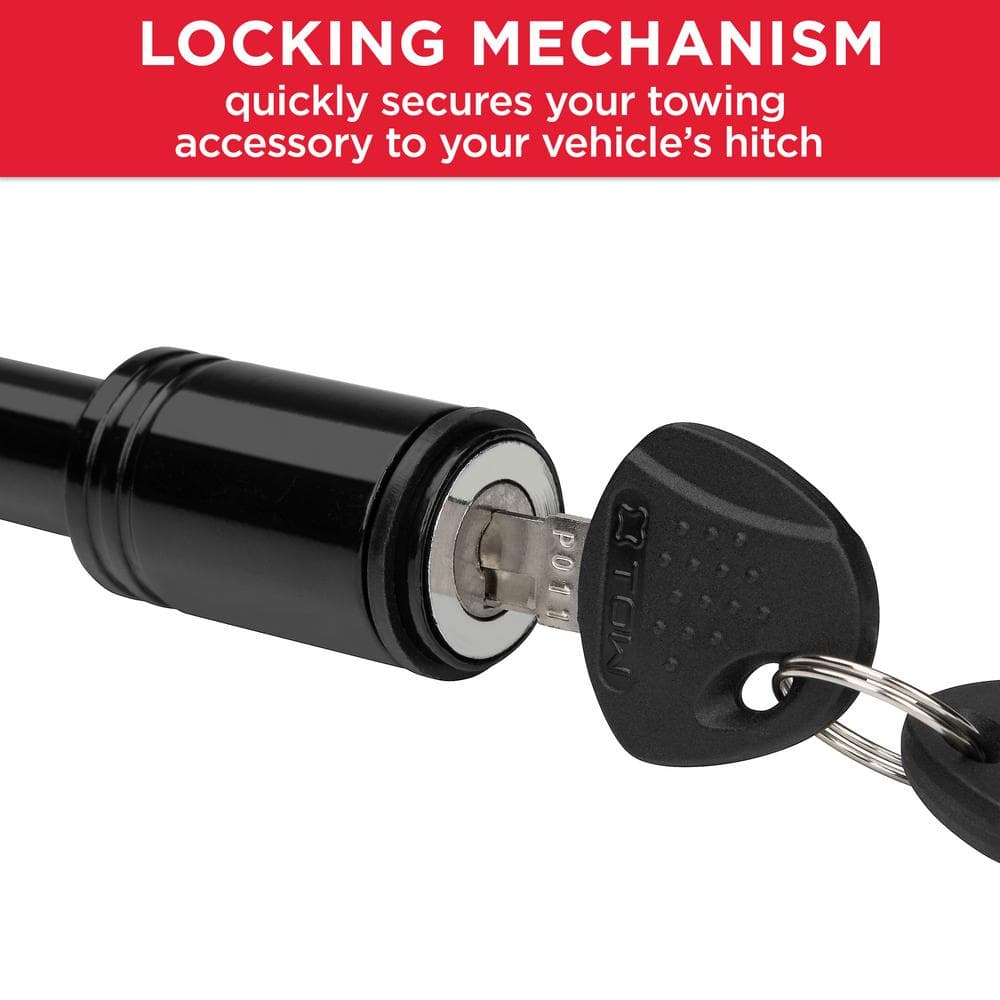 5/8 in. Barrel Style Receiver Lock – Black - Hercitys