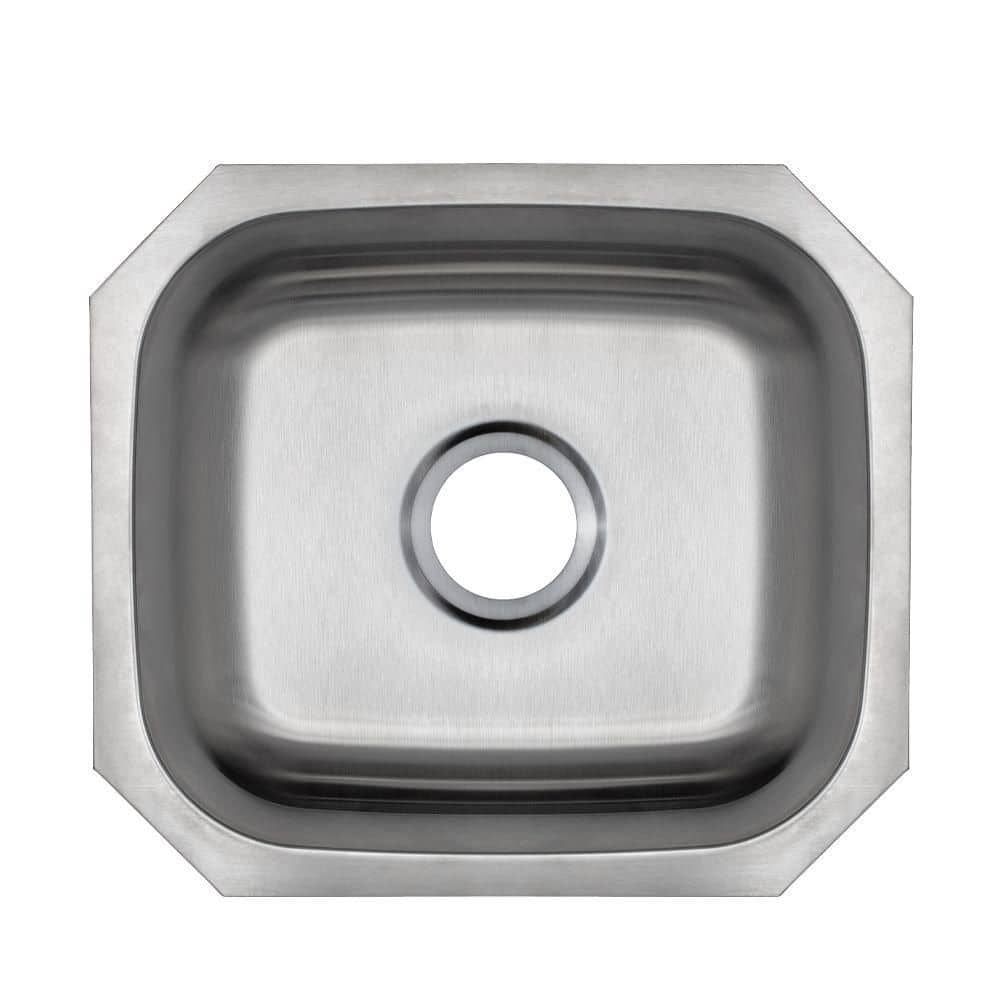 18-Gauge Stainless Steel 18 in. Undermount Bar Sink with Accessories - Hercitys