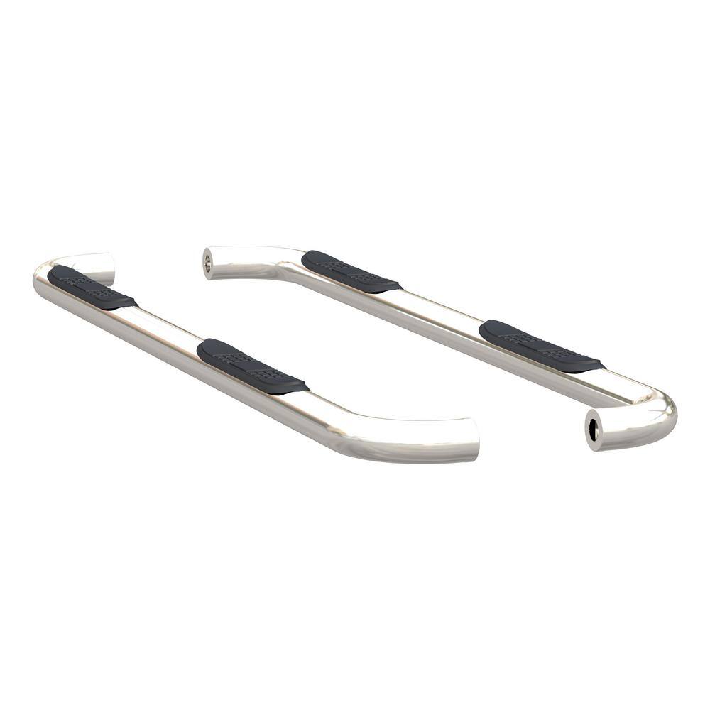 3-Inch Round Polished Stainless Steel Nerf Bars, No-Drill, Select Ram 1500 - Hercitys