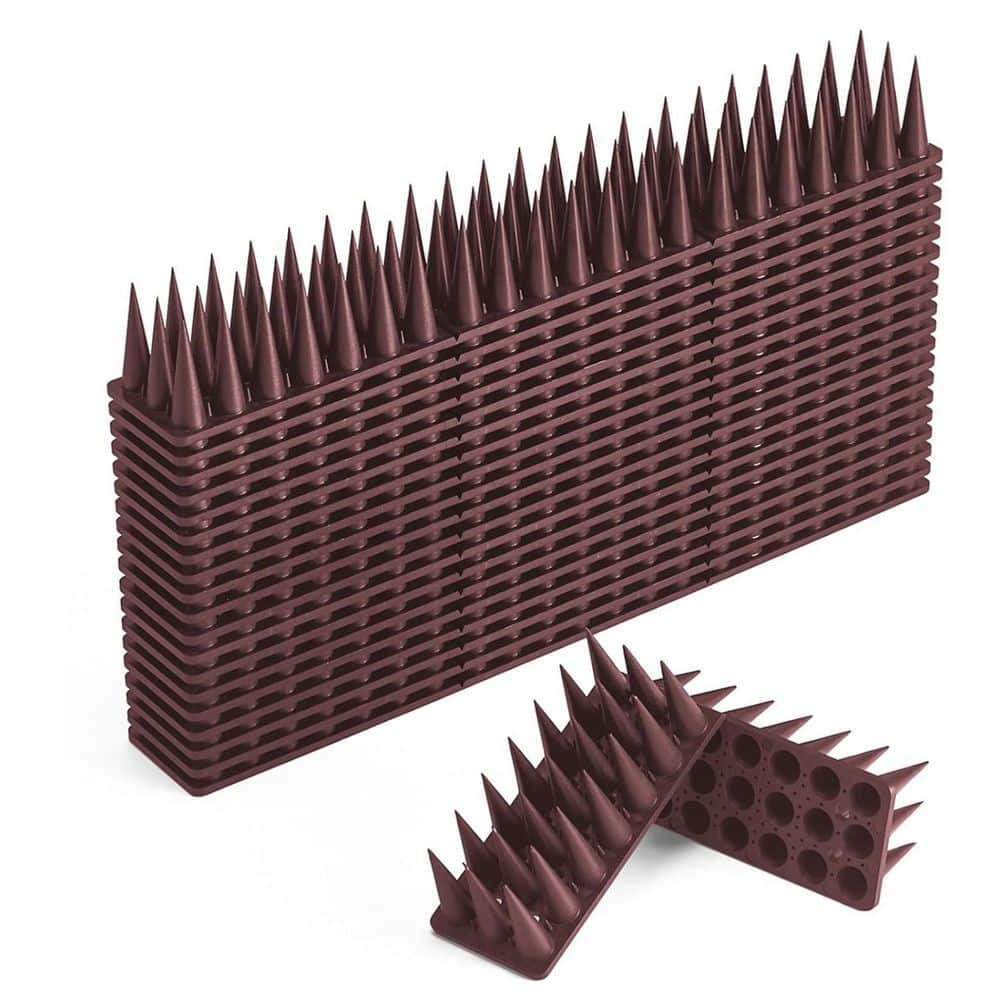 20-Pack Bird Spikes for Pigeon, Squirrel, Raccoon, and Cat Deterrent, Outdoor Use - Hercitys
