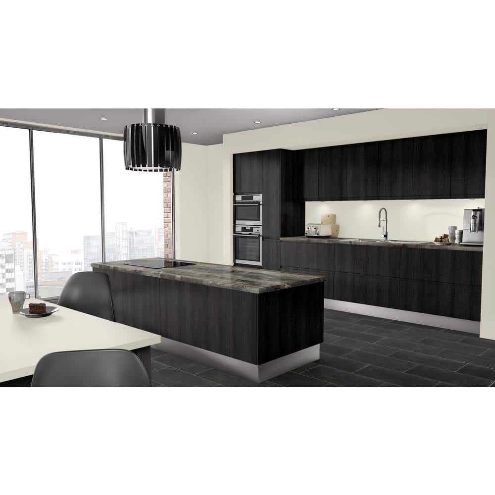 4 ft. x 8 ft. Laminate Sheet in Antique Marula Pine with Premium Gloss Line Finish - Hercitys