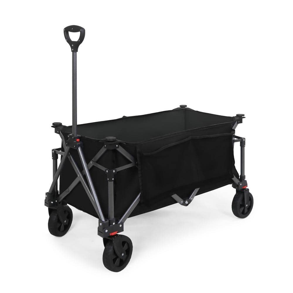 4.2 cu. ft. Heavy-Duty Steel Collapsible Folding Utility Wagon Outdoor Garden Cart - Hercitys