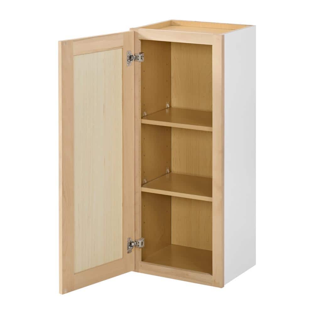 15 in. W x 12 in. D x 36 in. H Ready to Assemble Wall Kitchen Cabinet in Unfinished with CLICKREADY Technology - Hercitys