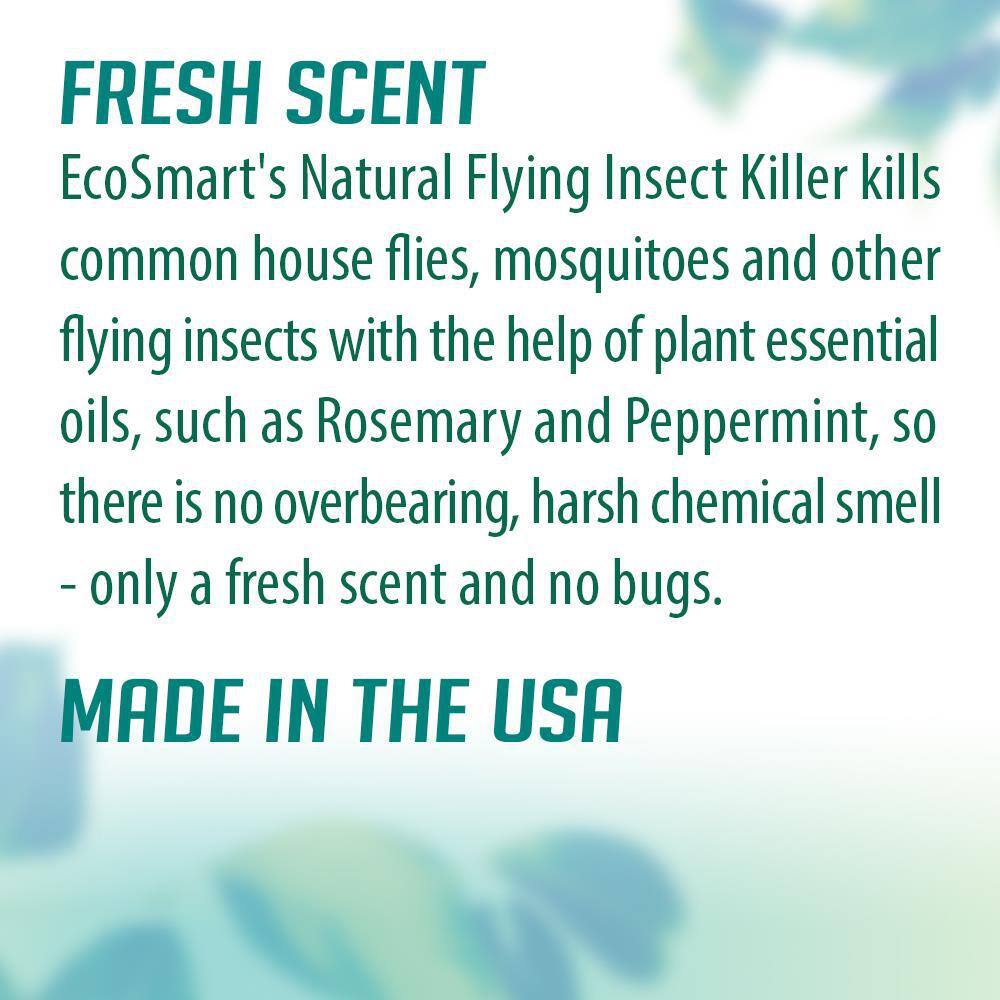 14 oz. Natural Flying Insect Killer with Plant-Based Rosemary and Peppermint Oil, Aerosol Spray Can (2-Pack) - Hercitys
