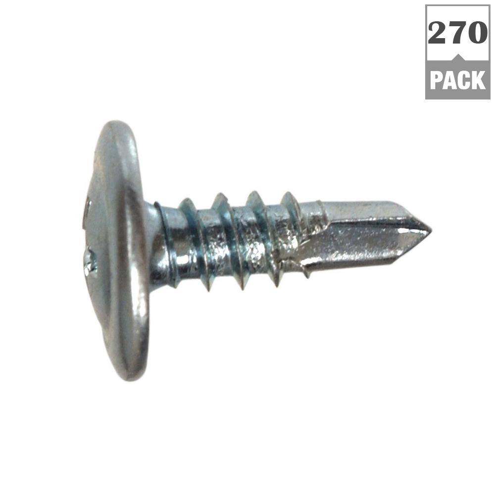 10-Pack #8 x 1/2 in. Phillips Drive Truss Head Lath Self-Drilling Screw (10 lb / 2,700-Piece) - Hercitys