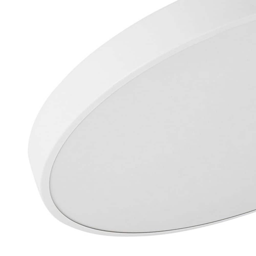 11.8 in. 24-Watt LED Flush Mount Ceiling Light White Close to Ceiling Light with PS Shade - Hercitys