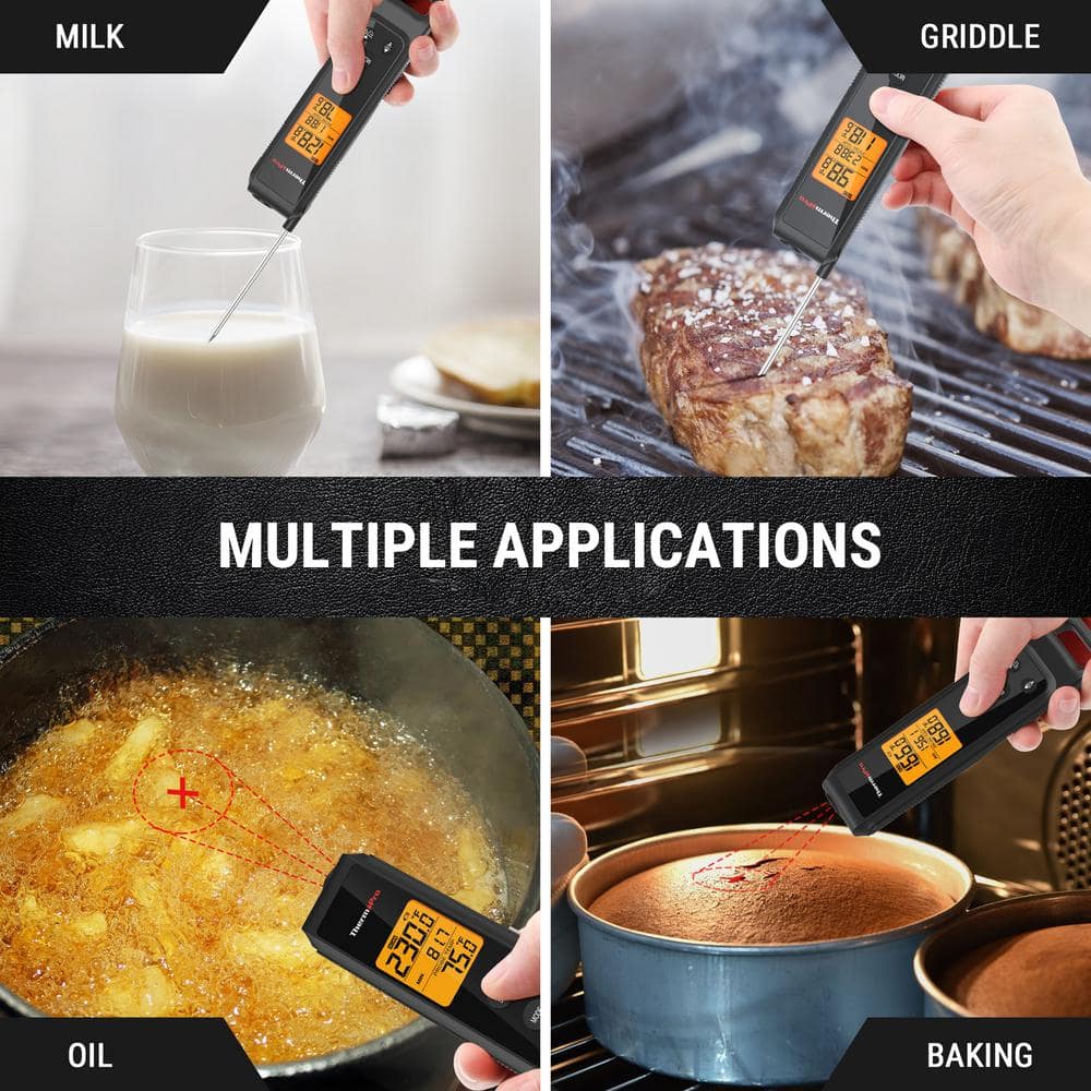 2 in 1-Infrared and Instant Read Thermometer - Hercitys