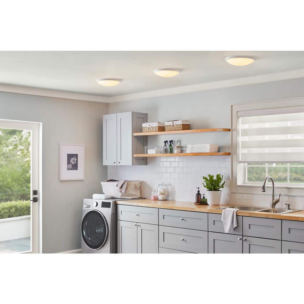 12 in. Light Matte Black and White Adjustable CCT Integrated LED Ceiling Flush Mount Fixture with Interchangeable Trim - Hercitys