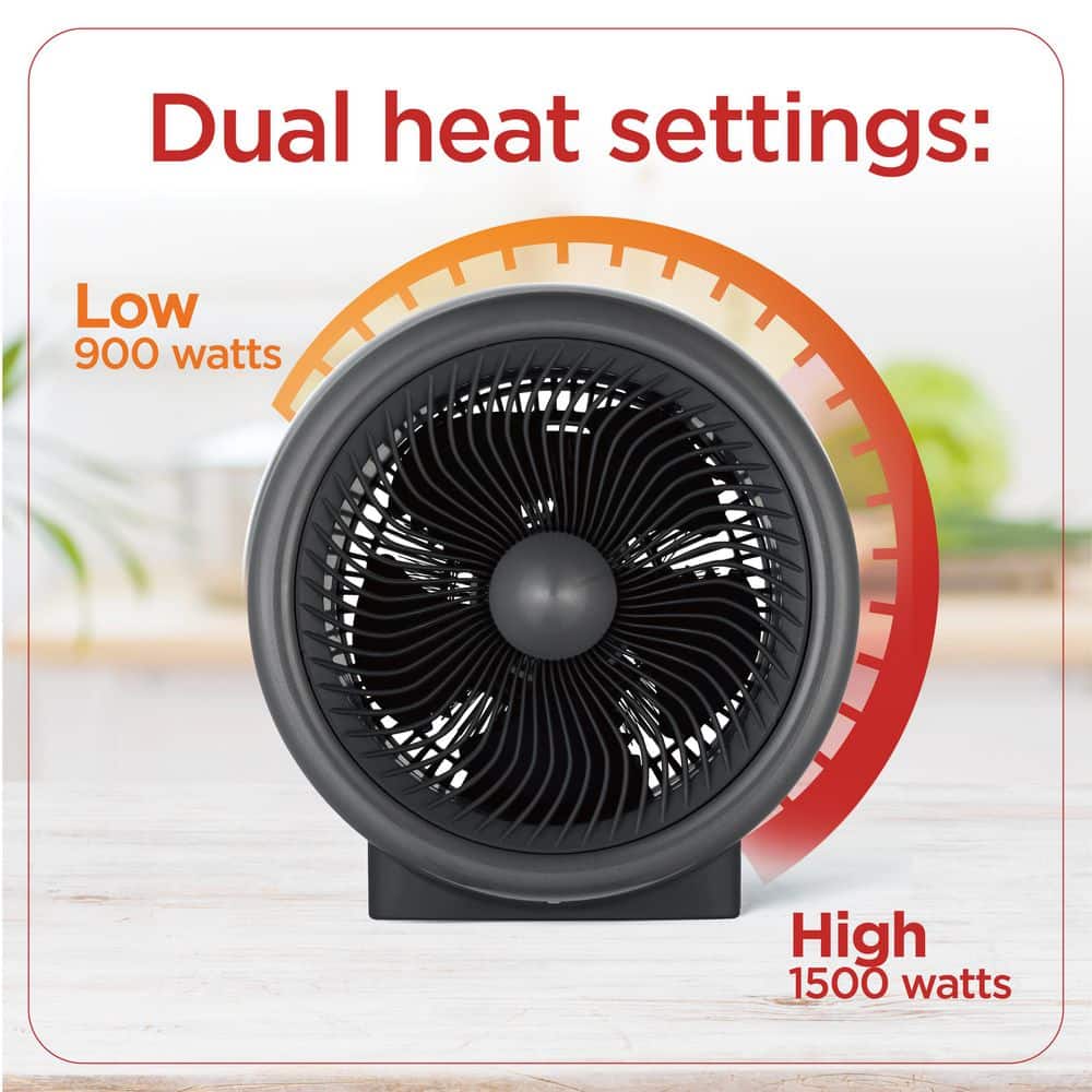 1500-Watt, Digital Turbo 2-in-1 Electric Heater Plus Fan - Hercitys