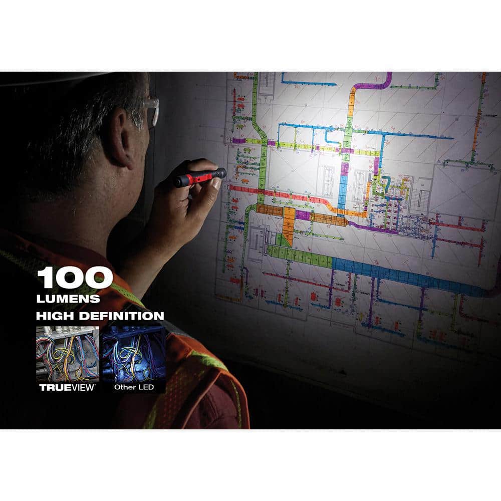 100 Lumens Aluminum Pen Light with Clip (2-Pack) - Hercitys