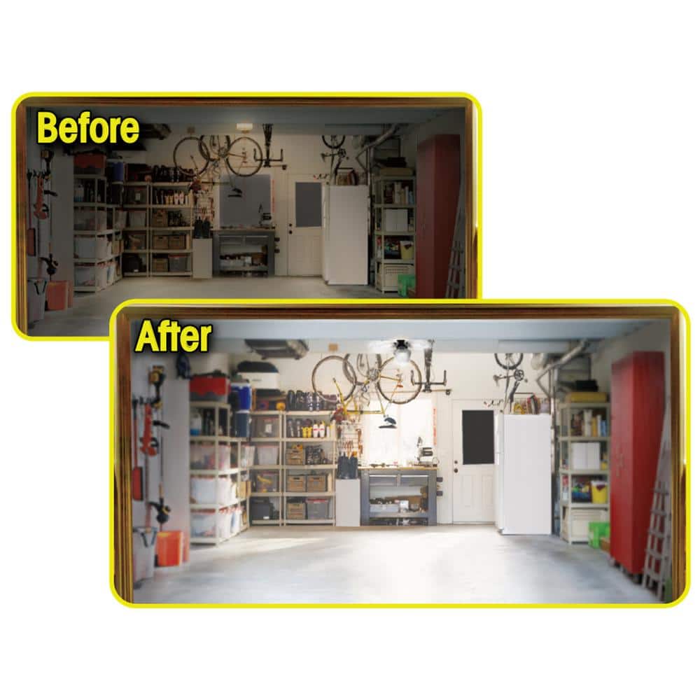 3500 Lumens 11.5 in. Single Pole Occupancy LED Flush Mount Garage Light - Hercitys