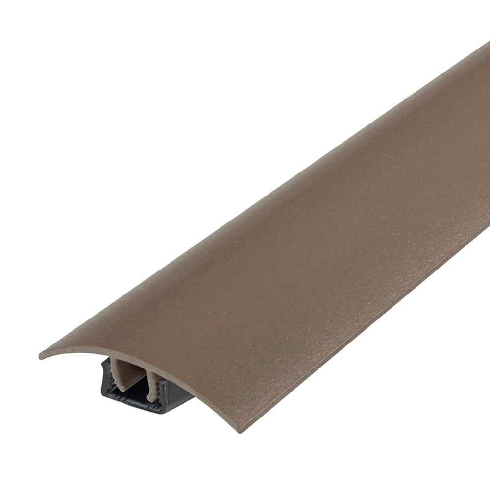 1 3/4 in. x 36 in. Spice Aluminum CINCH T-Molding Transition Strip w/ Snaptrack - Hercitys