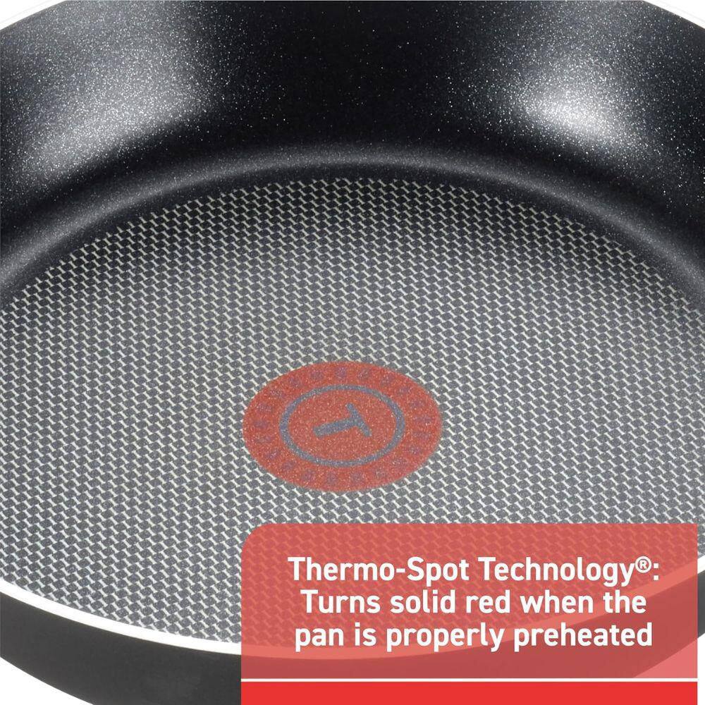 2 Piece: 8 and 10.5 Inch Aluminum Non-Stick Fry Pan Set, Nonstick Frying Pans, Skillets, Dishwasher Safe, Black - Hercitys