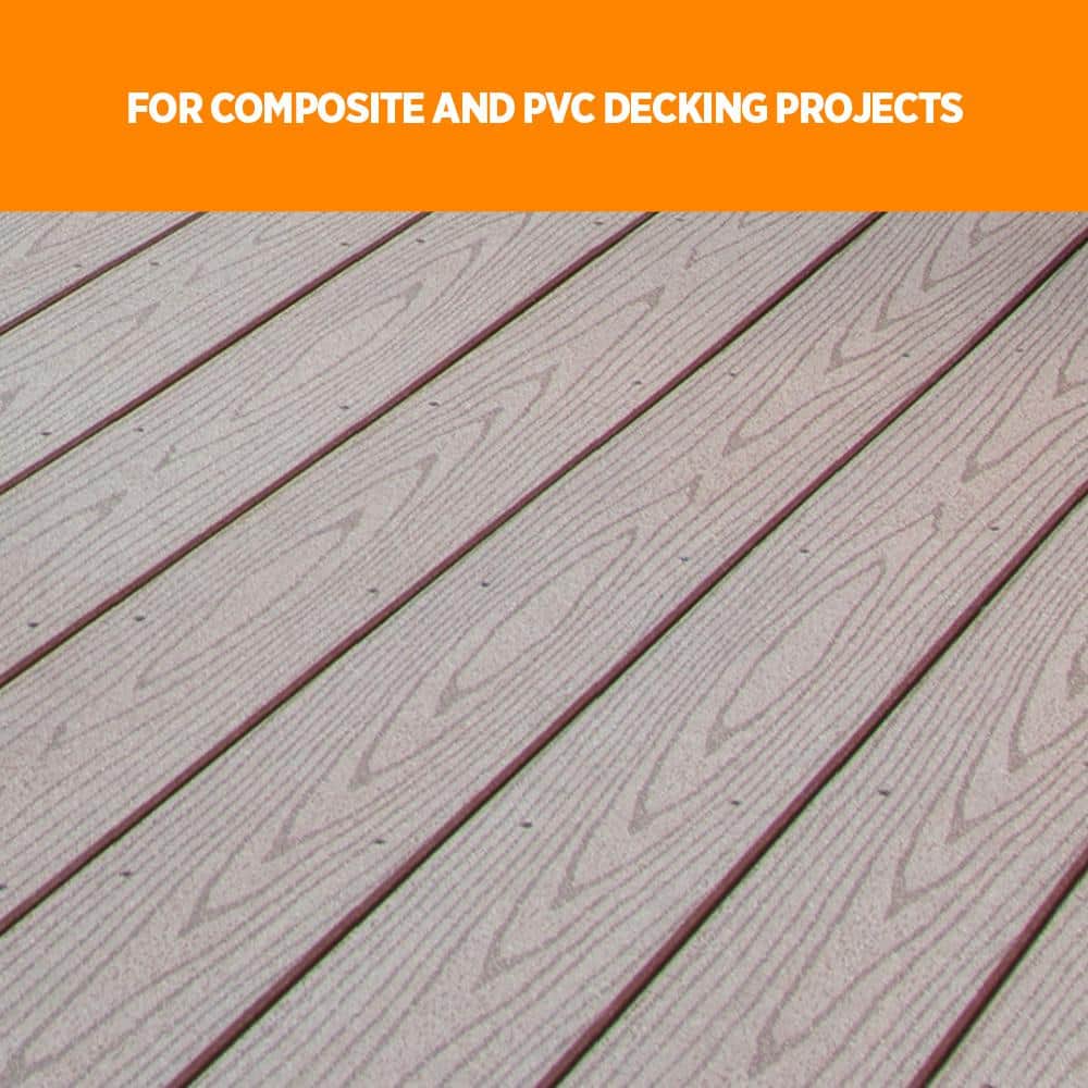 #10 2-1/2 in. Brown Star Drive Trim-Head Composite Deck Screw (350-Count) - Hercitys