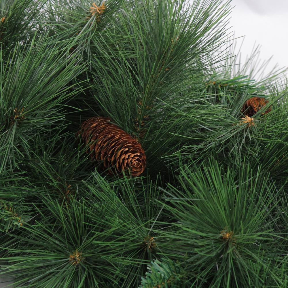 36 in. Unlit White Valley Pine Artificial Christmas Wreath - Hercitys