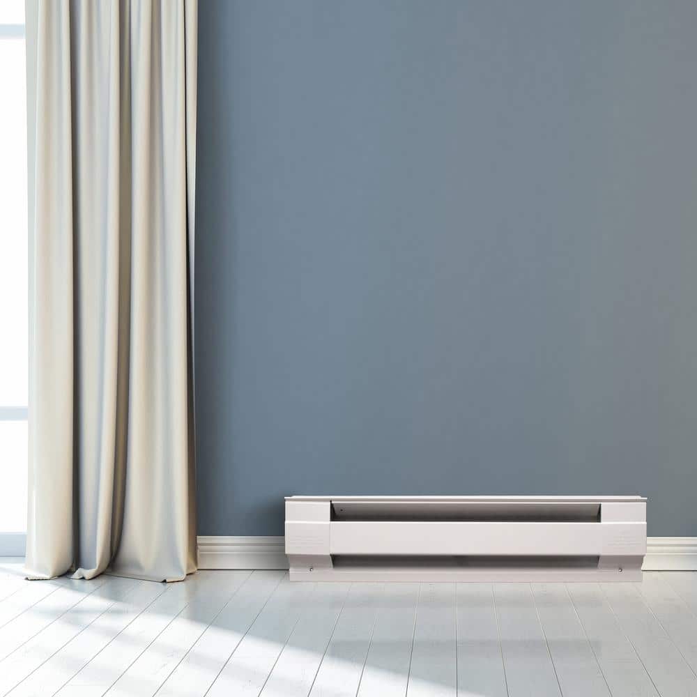 36 in. 240/208-volt 750/563-watt Electric Baseboard Heater in White - Hercitys