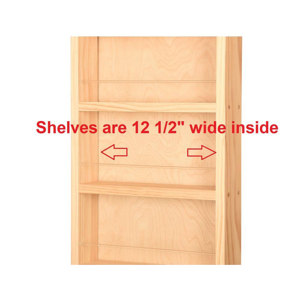 3.5 in. x 14 in. x 35 in. Cityscape White Enamel Wood Spice Rack - Hercitys