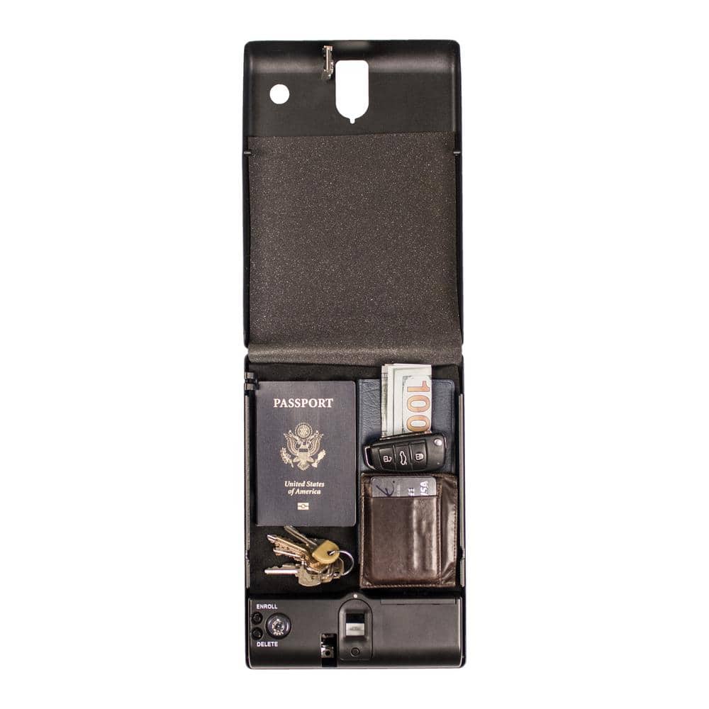10.75 in. L Biometric Lock Small Pistol Safe - Hercitys