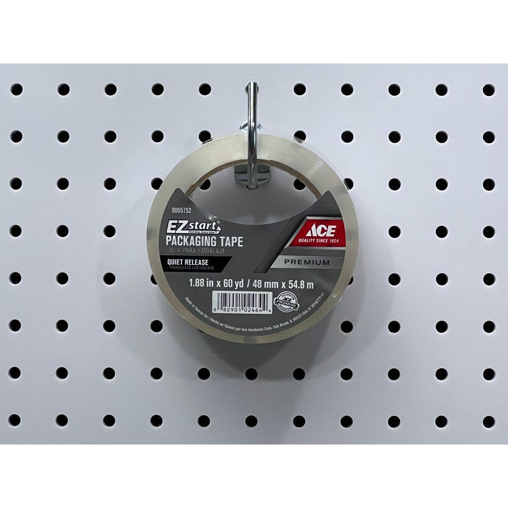 2-1/4 in. Curved 2 in. I.D. Zinc Plated Steel Pegboard Hook (10-Pack) - Hercitys