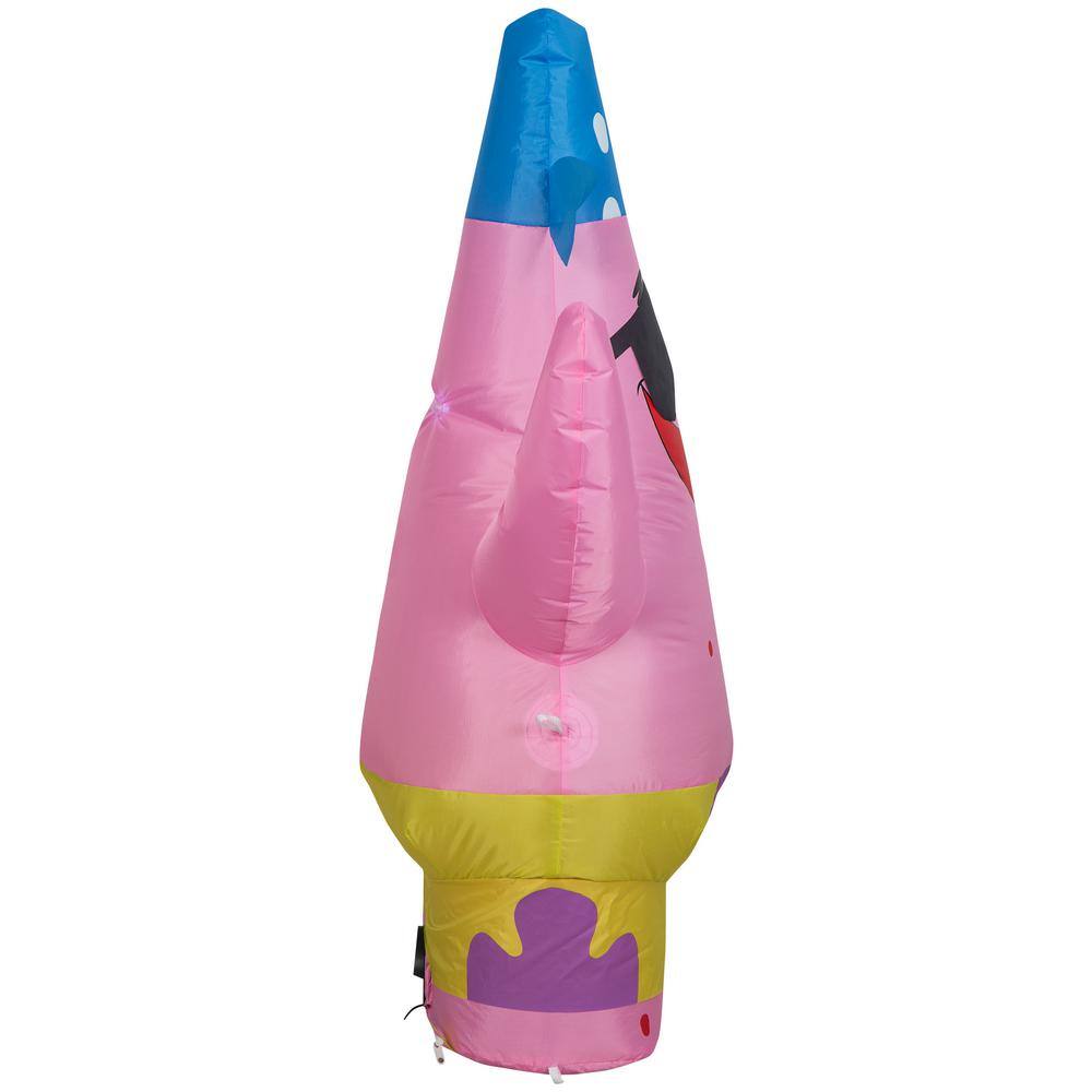 3.5 ft. H x 1 ft. 28 in. W x 2 ft. 69 in L Halloween Airblown Inflatable-Patrick in Pirate Costume holding Trick Sack-SM - Hercitys