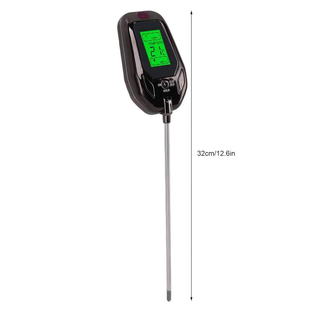 5-in-1 Digital Soil Tester Plants Moisture Soil Test Kit Detects PH Temperature, Moisture, Humidity, Acidity, Alkalinity - Hercitys