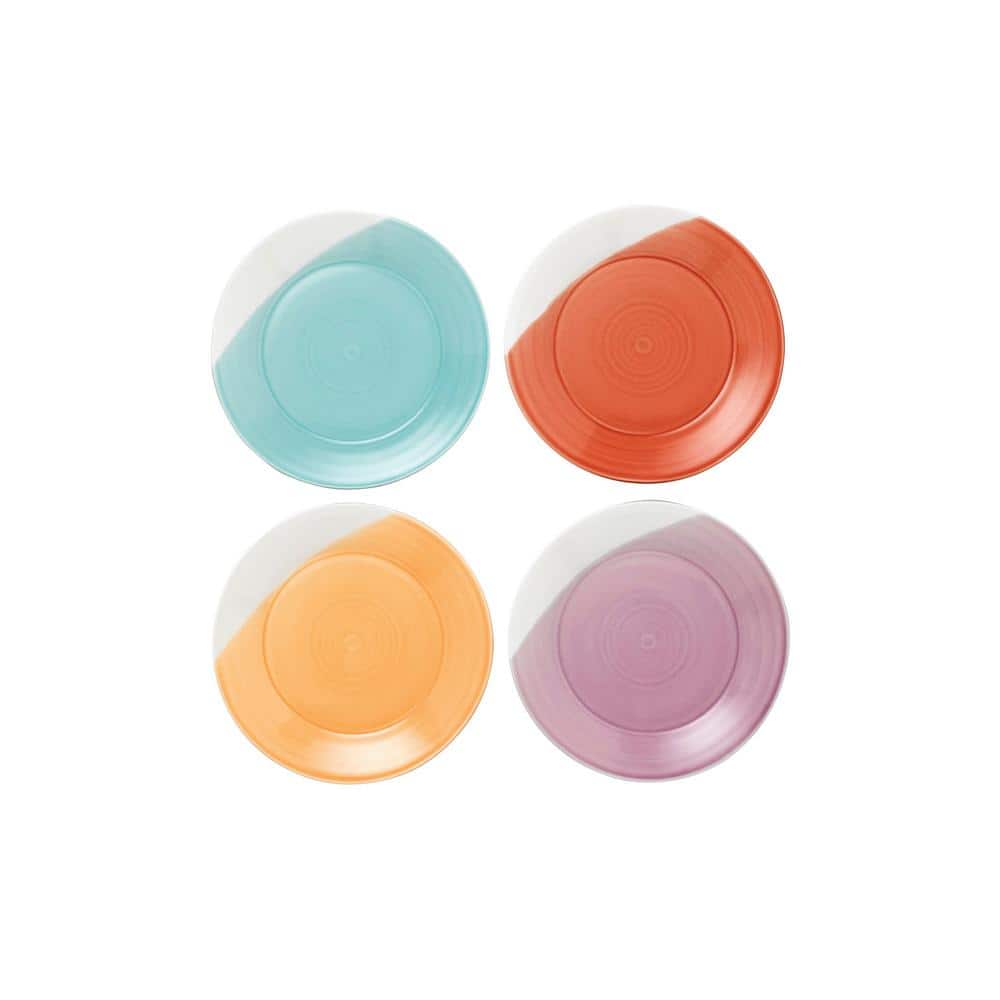 1815 Bright Mixed Colors Salad Plates (Set of 4) - Hercitys